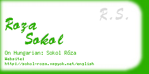 roza sokol business card